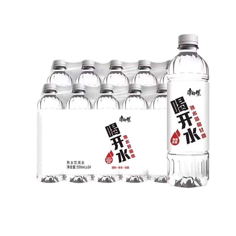 康师傅喝开水 550ml×24 整包与单瓶，净含量 550mL×24